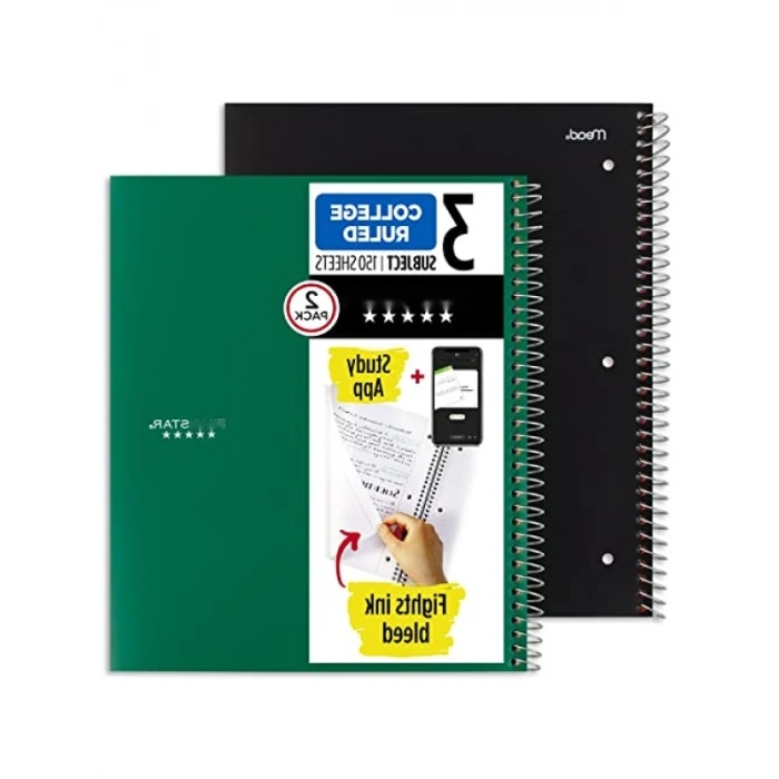 2li Spiral Defter Seti - Kolej Çizgili Kağıt