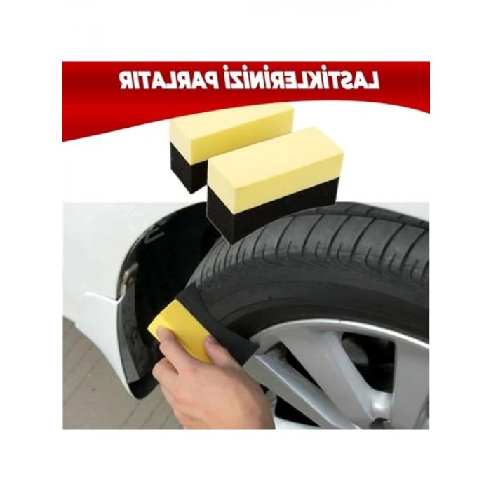2li U Şeklinde Araba Lastik Parlatıcı Sünger