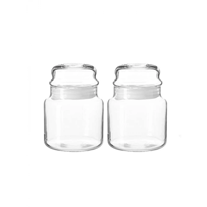 2li Yüksek Kalite Cam Kavanoz, 635 cc