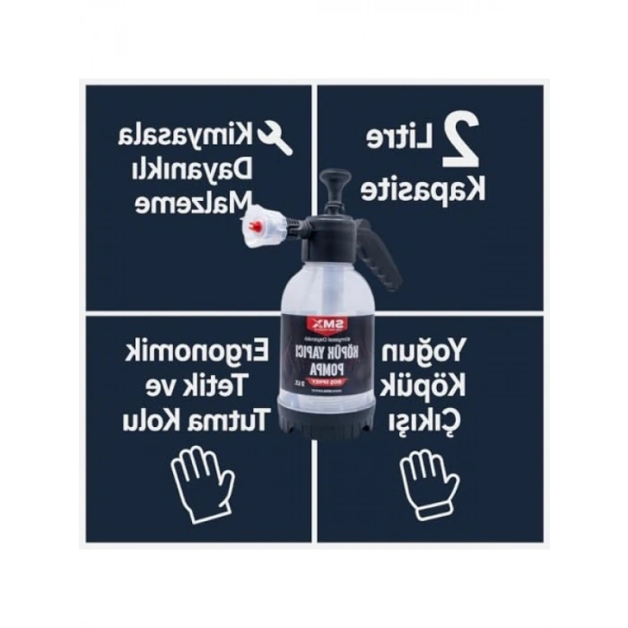2 Litre Kapasiteli Köpük Yapıcı Pompa | Kimyasal Dayanıklı