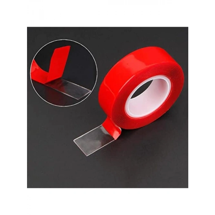 2 Metre Çift Taraflı Şeffaf Silikon Bant