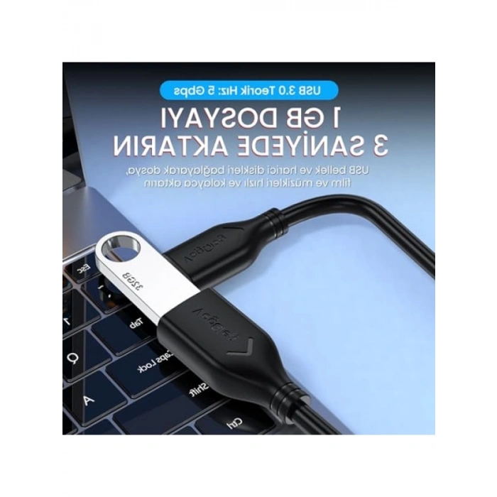 2 Metre USB 3.0 Uzatma Kablosu, Hızlı Veri Aktarımı