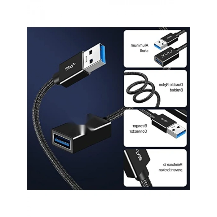 2 Metre Uzatma Kablosu - USB 3.0 Hızlı Veri Aktarımı