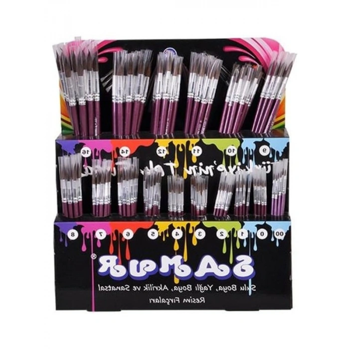 2 Numara Samur Suluboya Fırçası, Tek Adet