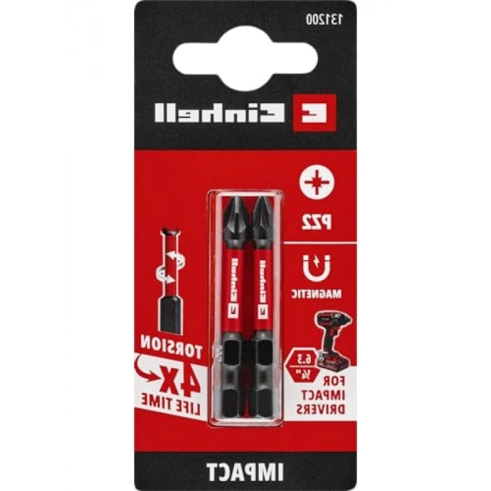 2 Parça Darbeli Bit Seti - S2 Çelik ve Torsiyon Bölgesi