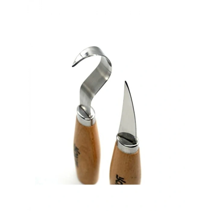 2 Parça Kaşık Oyma Bıçak Seti