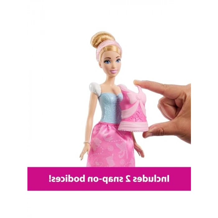 2si 1 Arada Cinderella Bebek Seti, Çıkarılabilir Aksesuarlarla Eğlenceli Oyun