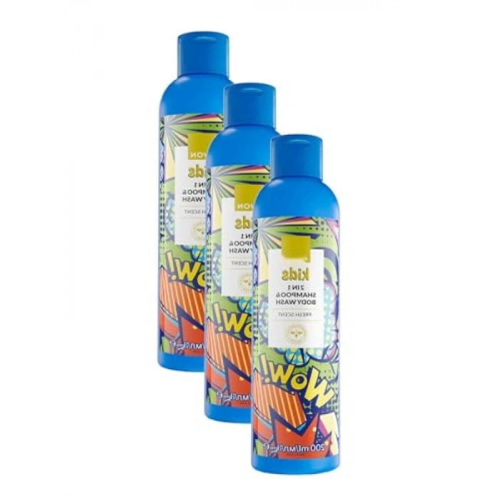 2si 1 Arada Çocuk Şampuanı ve Vücut Losyonu - 200 ml Üçlü Set