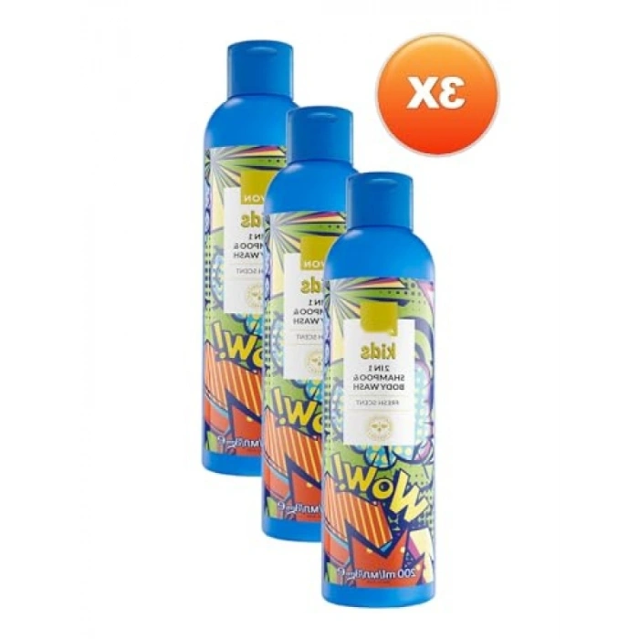 2si 1 Arada Çocuk Şampuanı ve Vücut Losyonu - 200 ml Üçlü Set