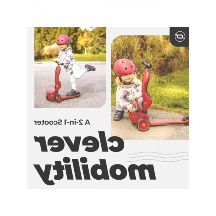 2si 1 Arada Yüksekliği Ayarlanabilir Çocuk Scooterı