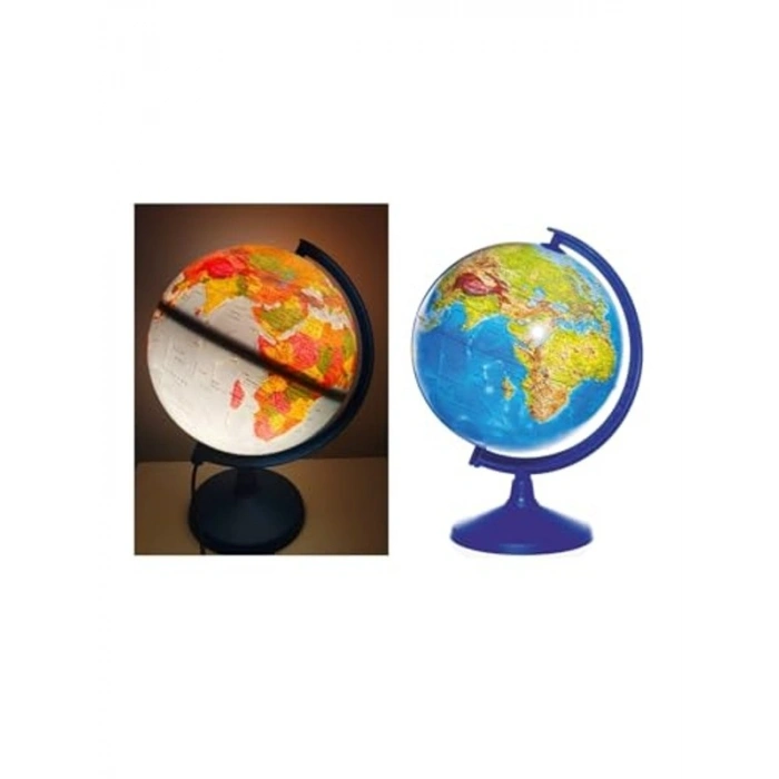 20 cm Işıklı Dünya Küresi - Eğitici Harita