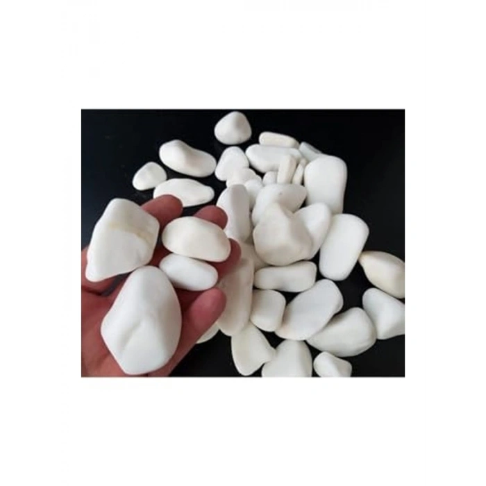 20 Kg Beyaz Dolomit Taş, 2-4 cm Bahçe ve Akvaryum için