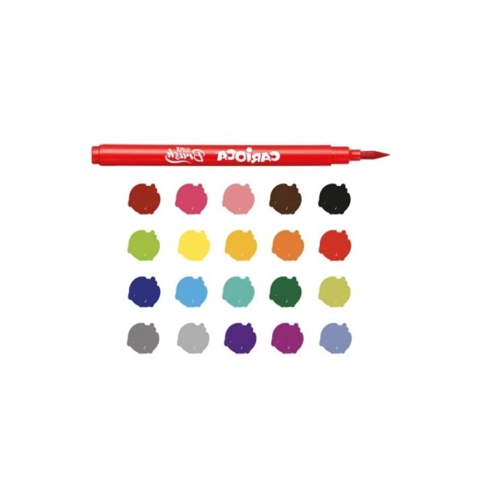 20li Canlı Renkli Keçeli Boya Kalemi Seti