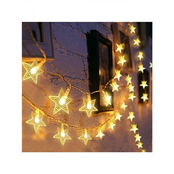 20li Dekoratif Yıldız Led Işık Seti (3 Metre)