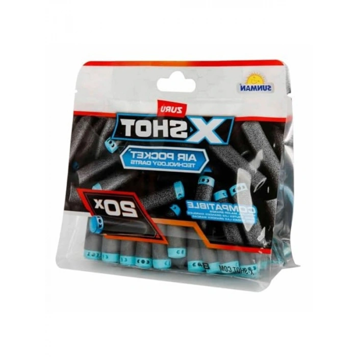 20li yedek sünger dart paketi, ekstra atış gücü için