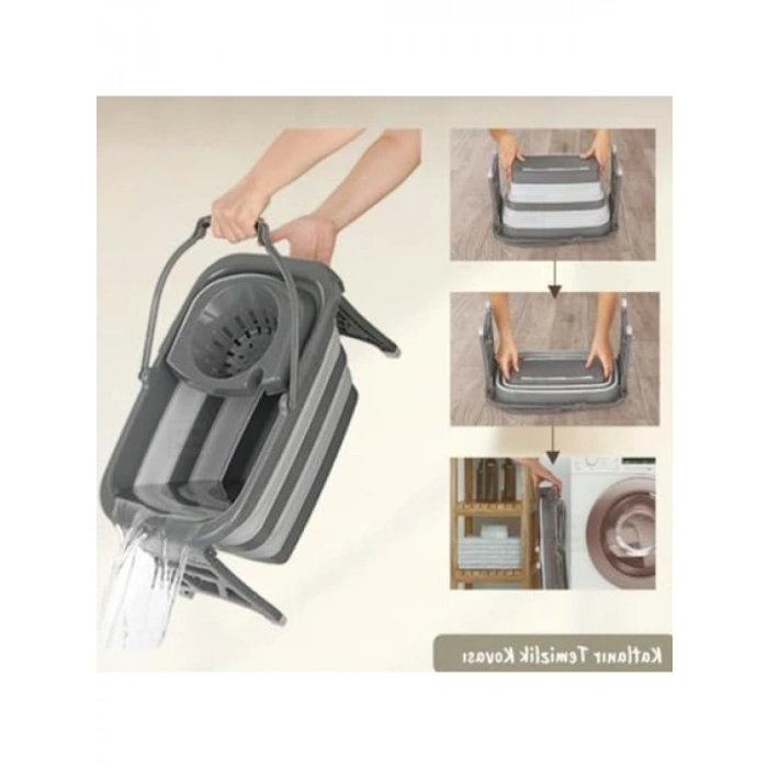 20 Litre Katlanabilir Temizlik Kovası Seti