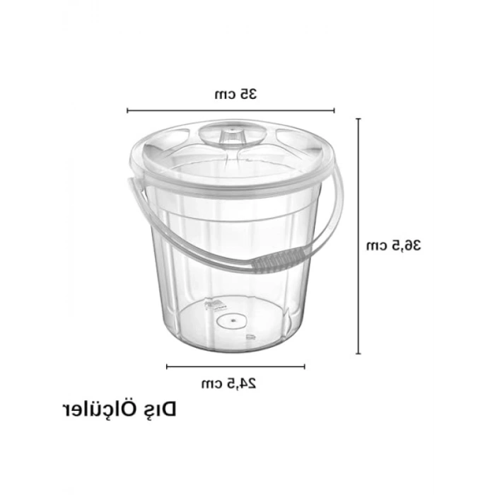 20 Lt Şeffaf Erzak Saklama Kovası