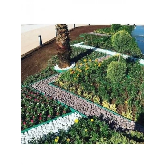 20 Metre Esnek Plastik Çim Sınırlayıcı Bordür, Yeşil