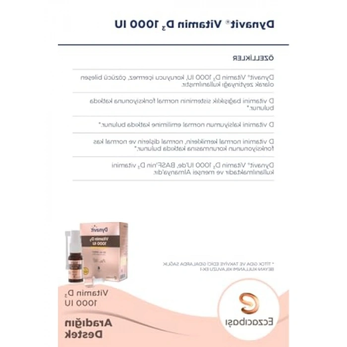 20 ml D3 Vitamini Spreyi ile Bağışıklık Desteği