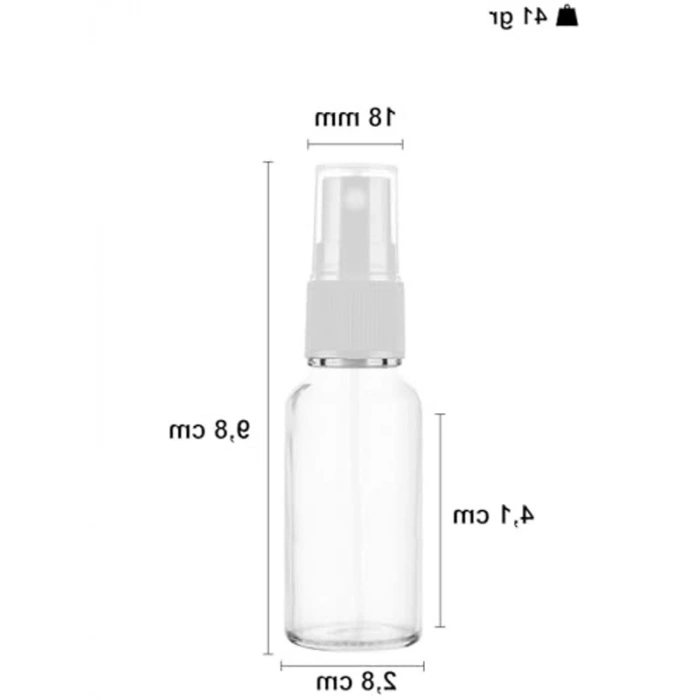 20 ml Kapaklı Sprey Şişesi, 2 Adet Set