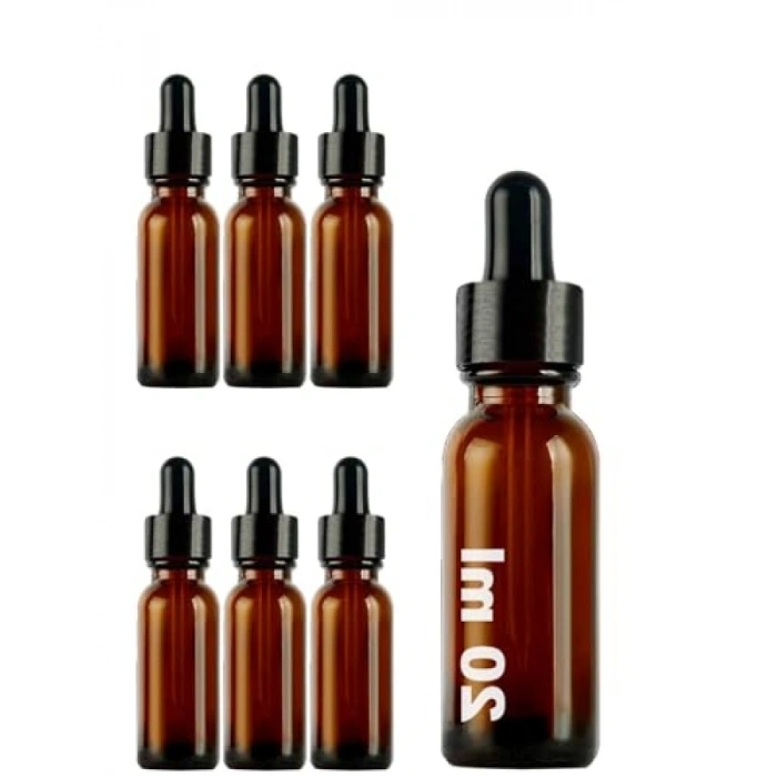 20 ml Metal Kapaklı Damlalık Şişesi, 6 Adet