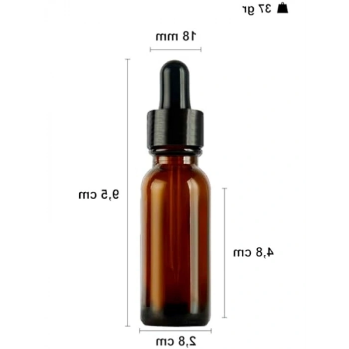 20 ml Metal Kapaklı Damlalık Şişesi, 6 Adet