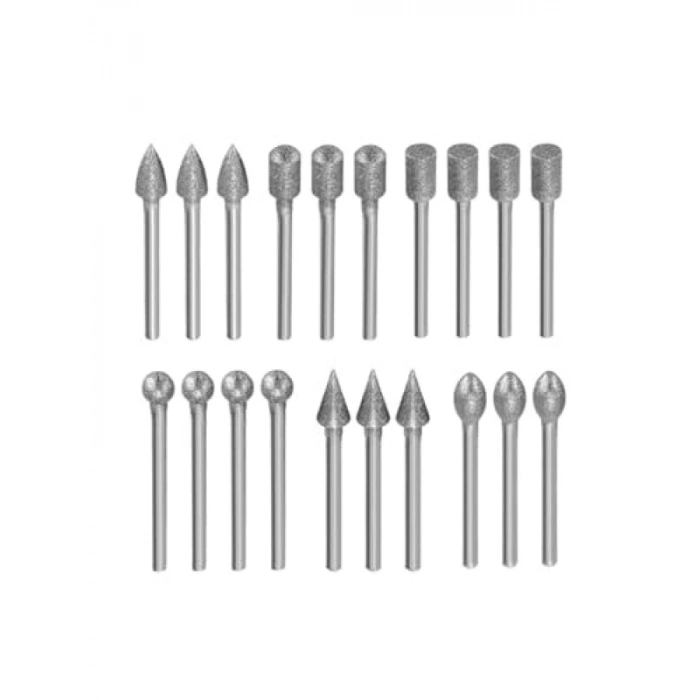 20 Parça Elmas Uçlu Cam Delme ve Kesme Seti