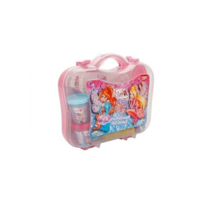 20 Parça Oyun Hamuru Seti, Çantalı - Açık Pembe