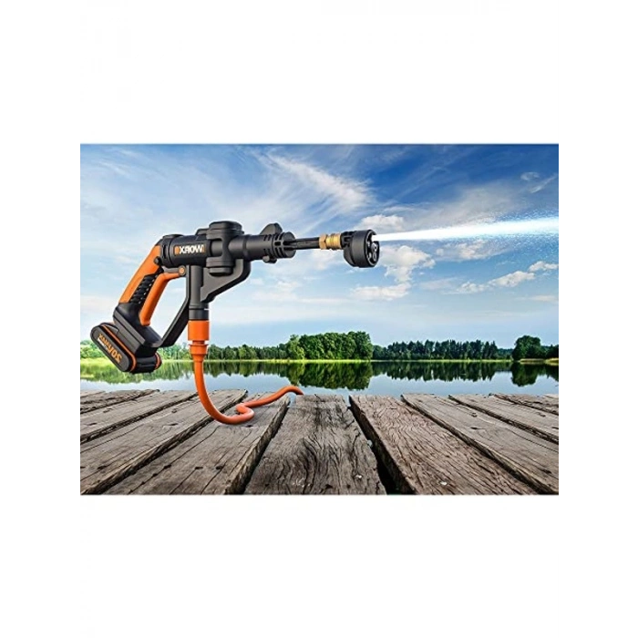 20 Volt 2.0Ah Basınçlı Yıkama Tabancası, 4 Parça Set ile