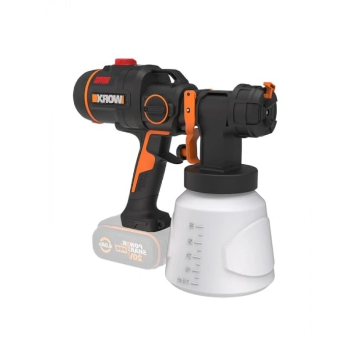 20 Volt Kömürsüz Devir Ayarlı Boya Tabancası + 4 Parça Yedek Nozul
