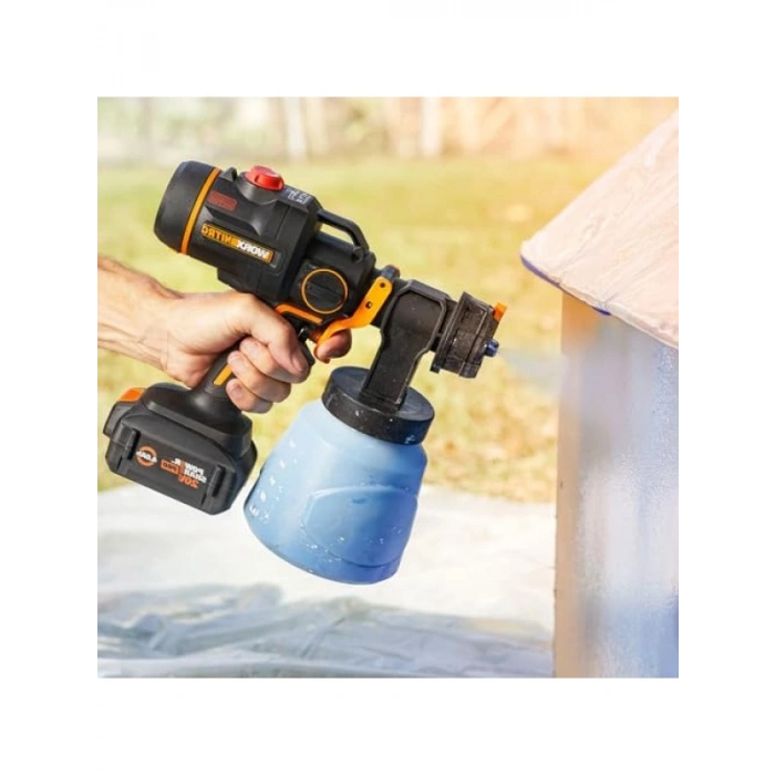 20 Volt Kömürsüz Devir Ayarlı Boya Tabancası + 4 Parça Yedek Nozul