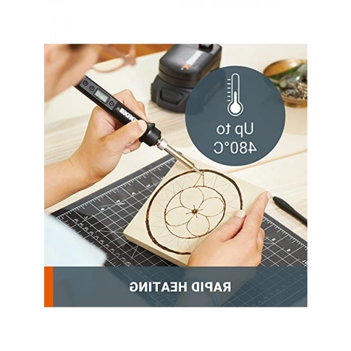 20 Volt Profesyonel Dijital Lehim Tabancası + 12 Aksesuar