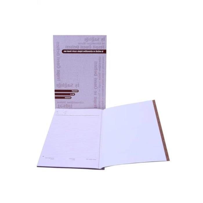 20 Yapraklı İş Sağlığı ve Güvenliği Tespit Defteri, Karton Kapak