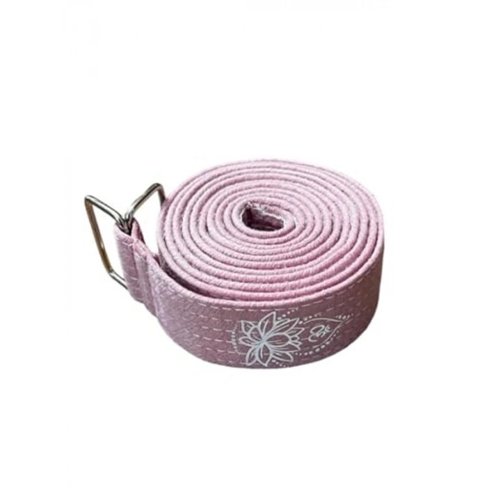 200 Cm x 4,5 cm Ölçülerinde Lotus Çiçeği Baskılı Yo Kemeri, %100 Pamuk