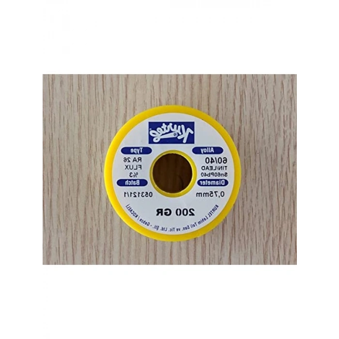200 gr Ağırlığında 0.75 mm Kalınlığında Lehim, 60/40 Karışım