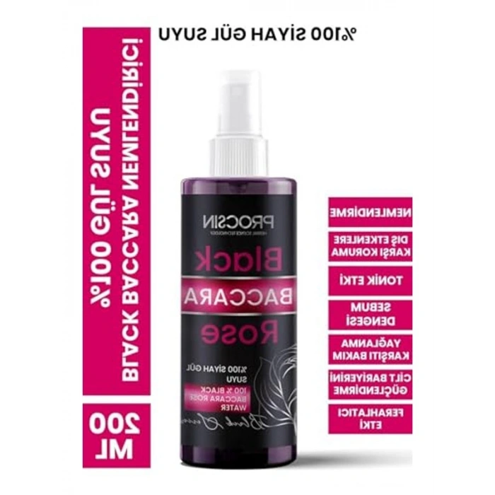 200 ml %100 Siyah Gül Suyu, Doğal İçerik