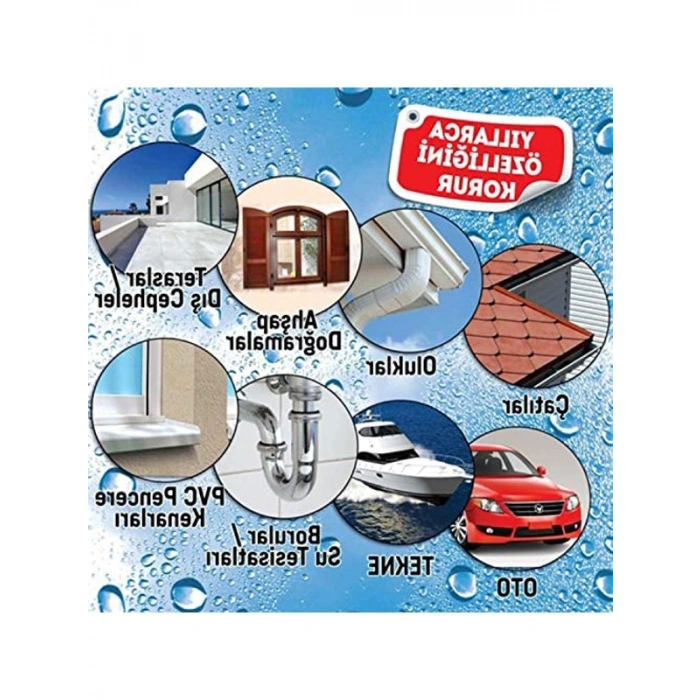200 ml Beyaz Sızdırmaz Kauçuk Kaplama Sprey - Su Geçirmez