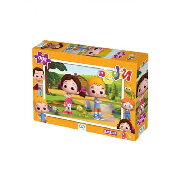 200 Parça Çocuk Puzzle, Niloya Lisanslı Eğlenceli Set