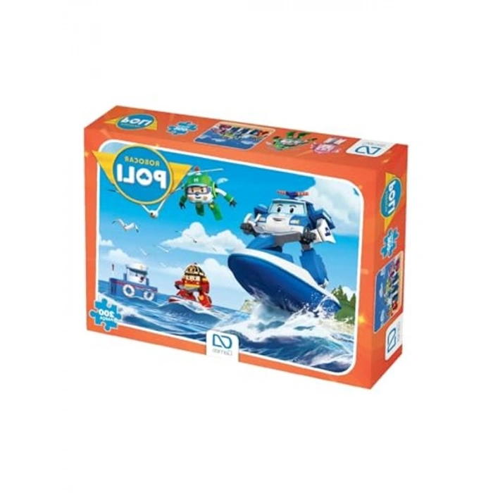 200 Parça Robocar Poli Temalı Çocuk Puzzle Seti