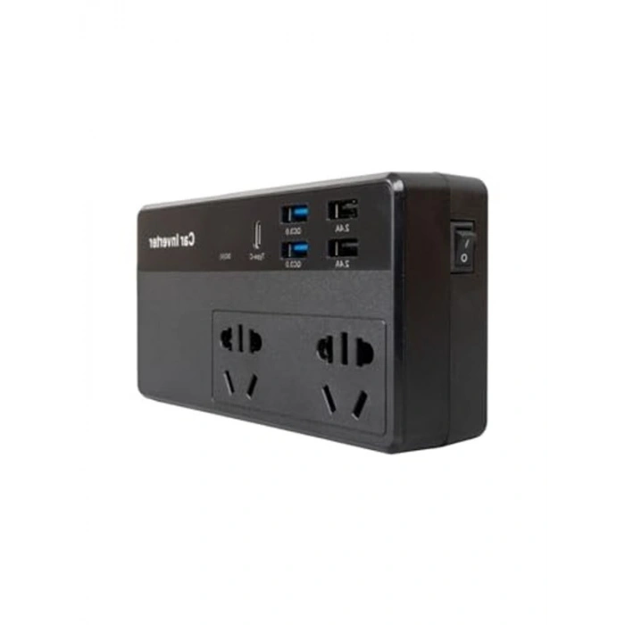 200 Watt Araç Power Inverter, 12-24 Volt Girişli USB ve Type-C Çıkış