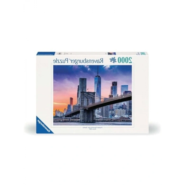 2000 Parça Brooklyn Temalı Çok Renkli Puzzle, Eğlenceli Zaman