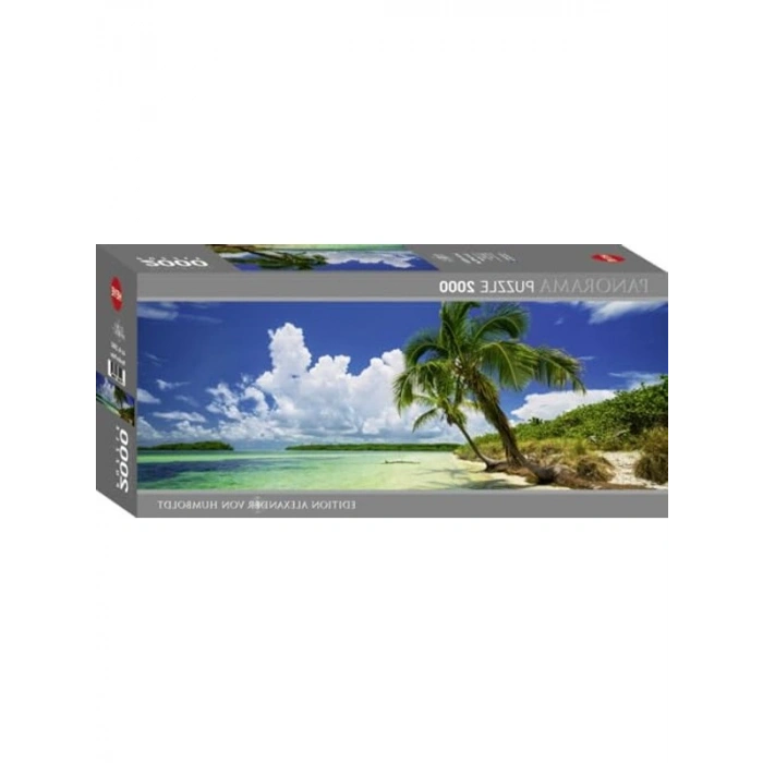 2000 Parça Panorama Puzzle, Paradise Palm Temalı Eğlenceli Aktivite
