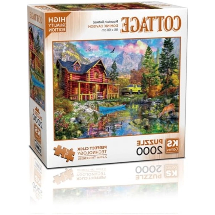 2000 Parça Puzzle, Mountain Retreat Teması ile Eğlenceli Zaman