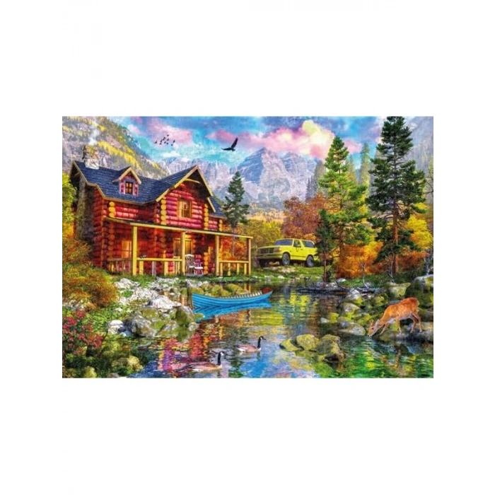2000 Parça Puzzle, Mountain Retreat Teması ile Eğlenceli Zaman