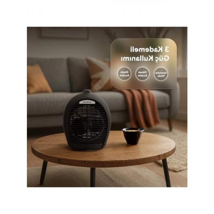 2000 W Güç Kapasitesine Sahip Fanlı Isıtıcı