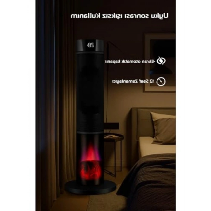 2000W Dikey Seramik Isıtıcı - Uzaktan Kumandalı