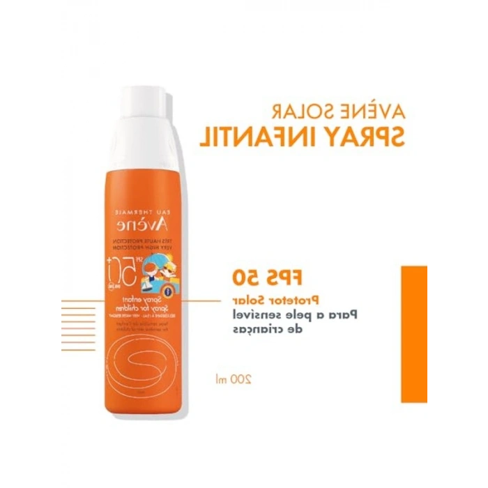 200ml SPF 50+ Çocuk Güneş Spreyi, Hassas Ciltler için