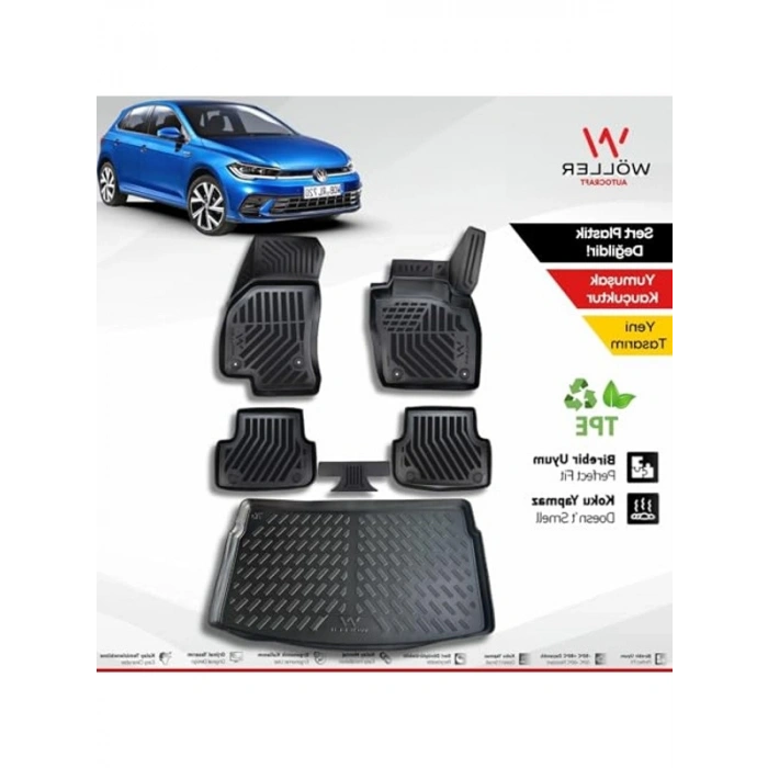 2021-2026 Arası Volkswagen Polo İçin Paspas Seti