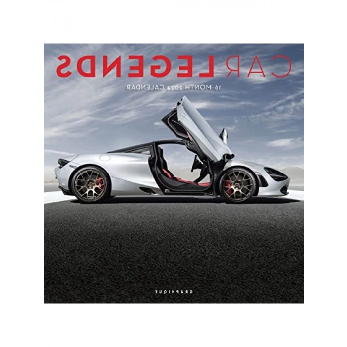 2024 Araba Efsaneleri Duvar Takvimi, 12x12, Kalın Kağıt