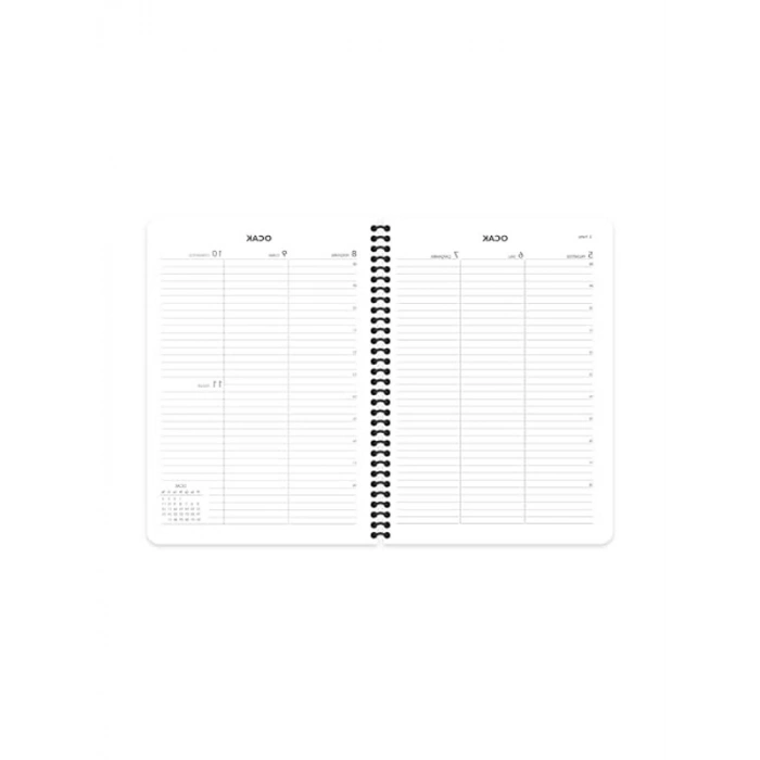 2026 20x28 Spiralli Haftalık Ajanda-Kırmızı